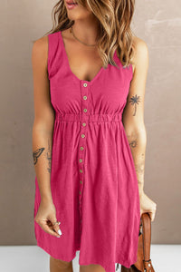 Sleeveless Button-Down Everyday Dress