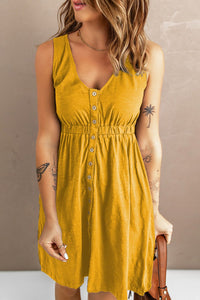 Sleeveless Button-Down Everyday Dress