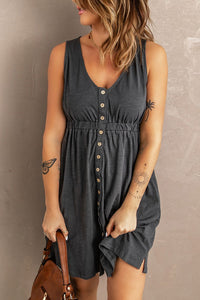 Sleeveless Button-Down Everyday Dress