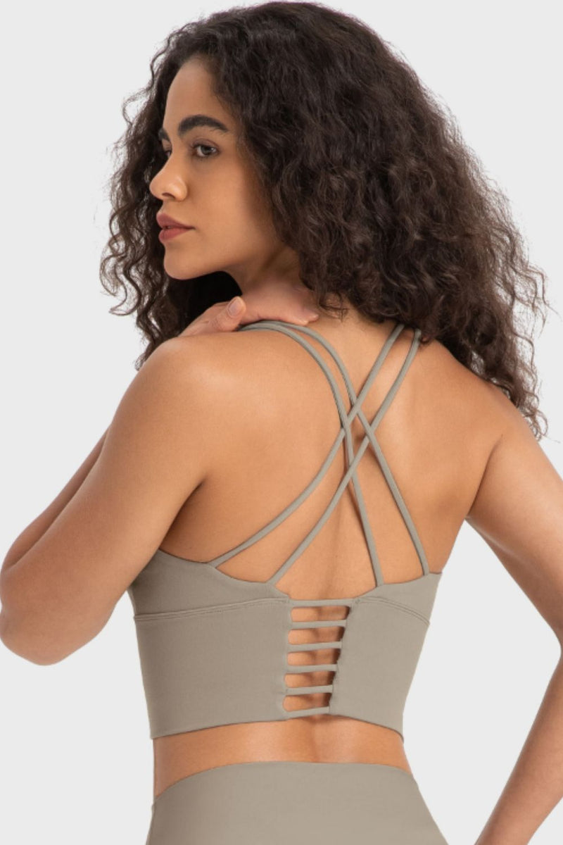 Crisscross Back Sports Bra