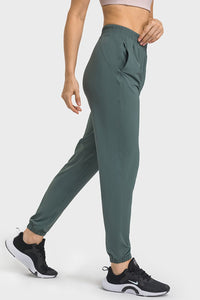 Elastic Waist Joggers With Pockets