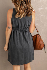 Sleeveless Button-Down Everyday Dress