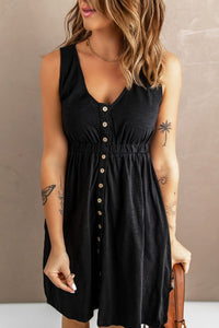 Sleeveless Button-Down Everyday Dress