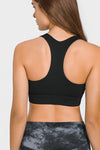 Racerback Zip Sports Bra