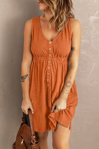 Sleeveless Button-Down Everyday Dress