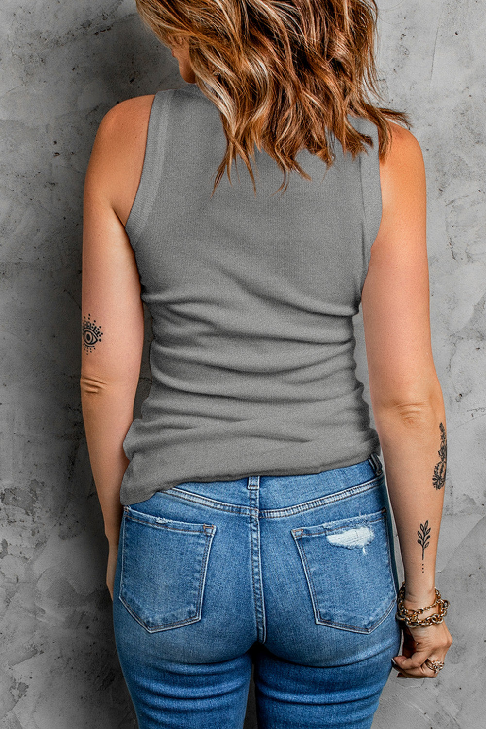 Round Neck Plain Tank