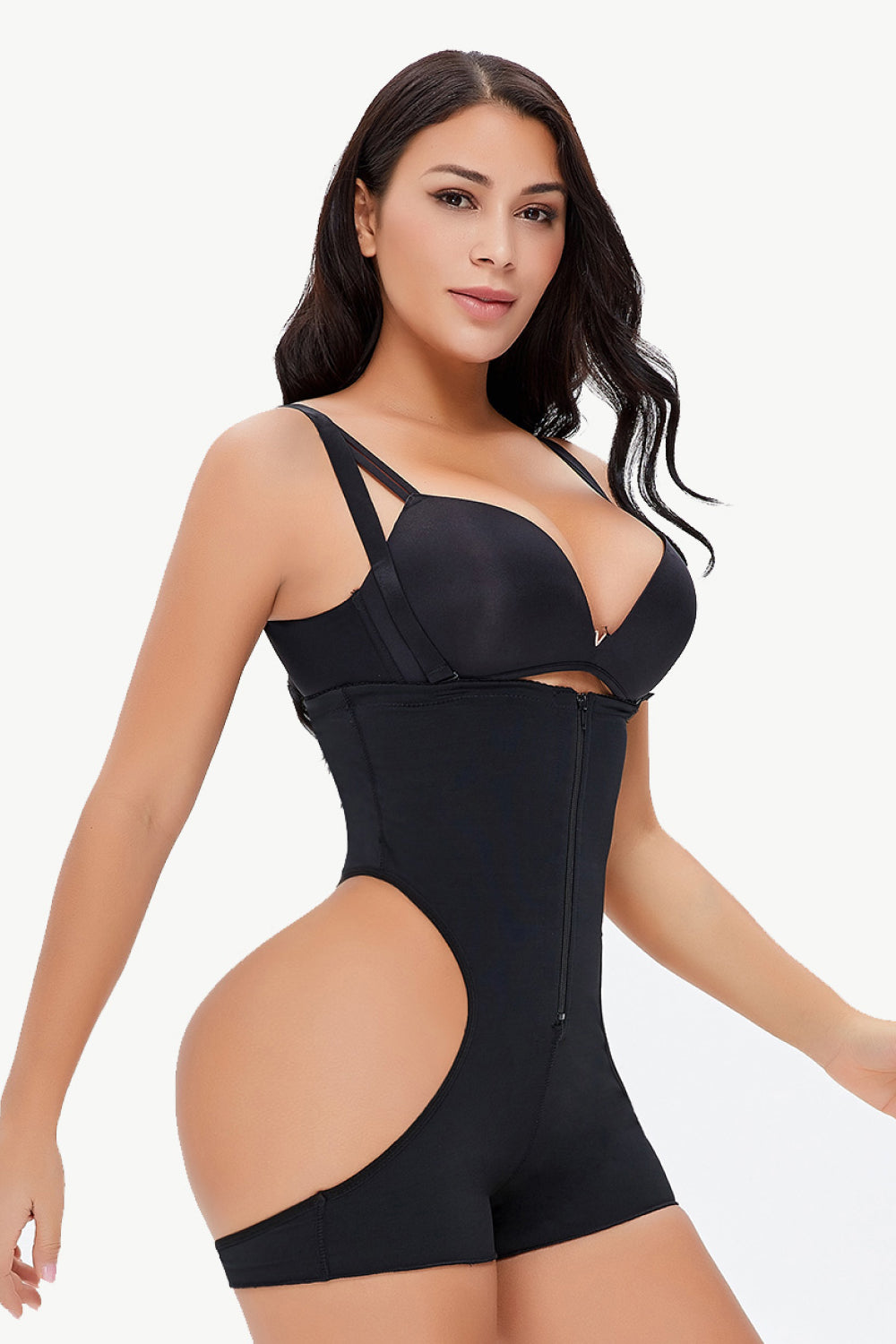 Full Size Cutout Under-Bust Shape & Sculp Body Suit w/ Butt Lift